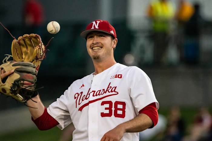 27-Emmett Olson Nebraska Baseball vs Penn State G1 2023